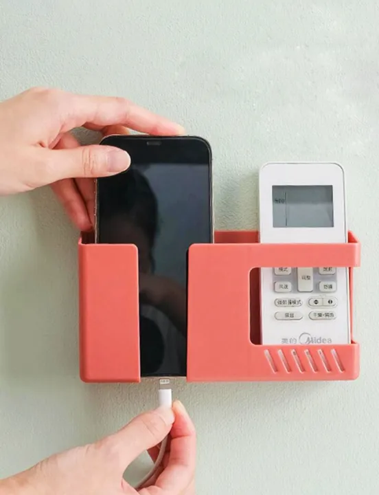 Multi-functional%20Wall%20mount%20phone%20charging%20holder%20stand%20with%20extra%20Storage%20Box,%20Remote%20Control%20holder,%20Mobile%20Phone%20Plug,%20Home%20Charging%20Shelf%20-%20Image%207