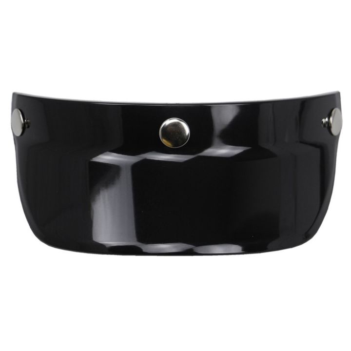 Universal 3 nap-Button Visor Flip Up Wind hield for Open Face ...