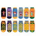 Kids Anti-Slip Socks with Cartoon Print - Comfortable Cotton Blend Floor Socks for Boys and Girls 1-4 Years. 