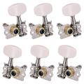 6Pcs 3R3L Guitar Tuning Pegs Open Machine Heads Acoustic Folk Guitar Tuning Peg Tuners Part.