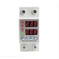 63A 230V adjustable over voltage Under voltage reclosing protector relay limit over current protection dual digital display.