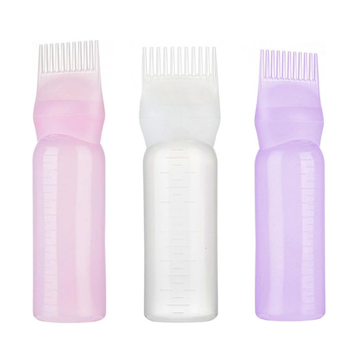 Hair Care Routine with the Multi-functional Hair Dyeing Treatment Oil Cream Shampoo Bottle - Brush Applicator for Effortless Coloring
