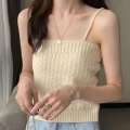 Loose lazy sweater jacket women 2024 new autumn and winter white knitted cardigan for outerwear medium to long style.