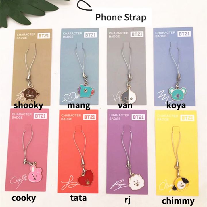 KPOP%20BTS%20BT21%20Cartoon%20Bracelet%20Necklace%20Keychain%20Brooch%20Metal%20Charm%20Phone%20Straps%20-%20Image%208