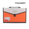 TRANBO Plastic Expanding Bag File Folder with 13 Section Pockets, Foolscape Size. 