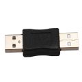 10X USB A Male to Male Connector Adapter Black. 