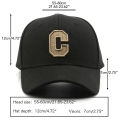 1pc Unisex Sunshade Breathable Adjustable Baseball Cap With Letter C Embroidery. 