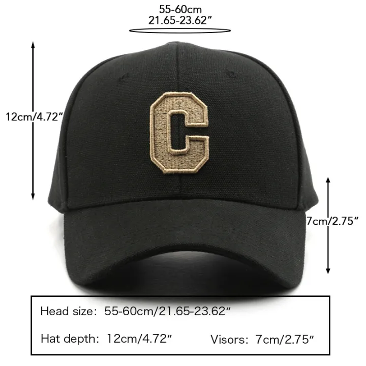1pc%20Unisex%20Sunshade%20Breathable%20Adjustable%20Baseball%20Cap%20With%20Letter%20C%20Embroidery%20-%20Image%206