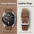 Leather Strap For Huawei Watch GT4 46MM 22mm Universal Repalacement Bracelet Official Color For Huawei GT3 46MM Belt Accessories. 