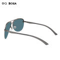 OQ BOGA 7 Styles Unisex Classic Aviator Polarized Sunglasses Men Women Colorful Half Rim Sun Glasses UV400. 