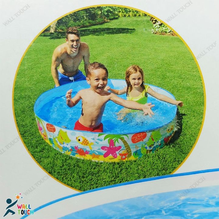 Kids%20Baby%20Children%20Inflatable%20Swimming%20Pool%20Bath%20Tub%20Portable%20Outdoor%20Summer%20Water%20Fun%20Play%20Toy%20(6%20Feet%20/%205%20Feet)%20-%20Image%203