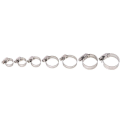 ZOROOM 120-Piece Hose Clamp Set, 8-38 mm Pipe Clamps Made of 201 Stainless Steel, 7 Sizes Hose Clamps, Hose Ties, for Pipes. 