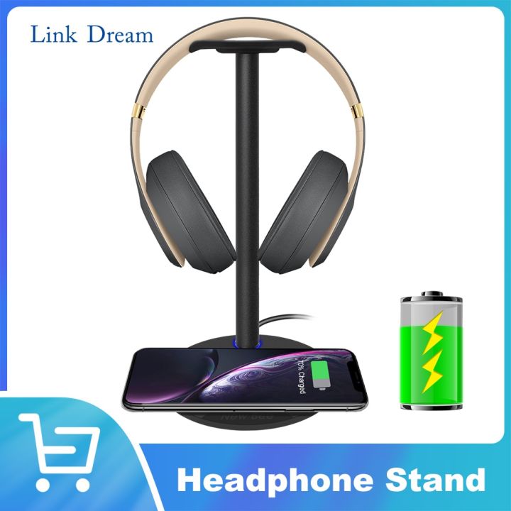 NEWLink%20Dream%20Fast%20Wireless%20Charging%20with%20Headphone%20Stand%202-in-1%2010W%20Wireless%20Charger%20Pad%20Headset%20Holder%20for%20PC%20Accessories%20Desk%20-%20Image%203