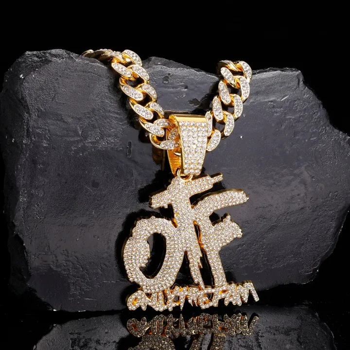 Iced%20out%20OTF%20Pendant%20Necklace%20with%20Cuban%20Link%20Chain%20for%20Men%20Women%20,Rapper%20Jewelry%20Accessories%20-%20Image%204