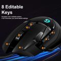 E-sports Wired Gaming Mouse RGB Macro Programming USB Computer Mice FPS Game Hacker 7200DPI 8keys Custom Mause For COD Laptop PC.