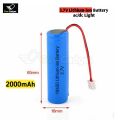 18650 3.7 volt lithium-ion babattery 1800mAh for ac dc Light.