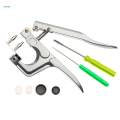Hand Pressure Pliers Set Fastener Kit Handmade Snaps Installation Hand Tools Accessories Fastener Pliers Set for Prong Snap Buttons Beginner.