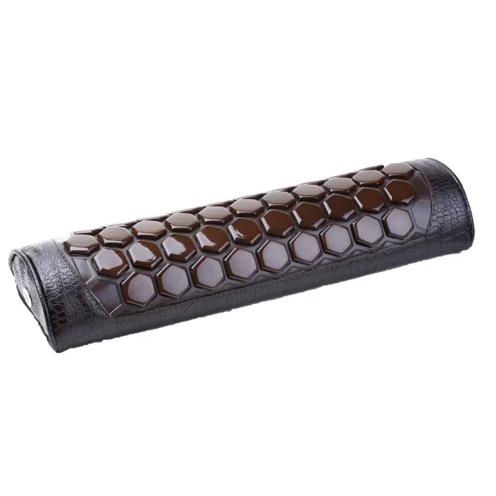 POP RELAX Heating Hexagon jade tourmaline germanium stone jade cervical pillow PR-P002 massage relaxant cervical tourmaline