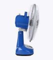 Click Rechargeable Table Fan 12'' Blue.