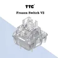 TTC Frozen Switch V2 Mechanical Keyboard Silent Switches 3 Pins Linear 39gf RGB Transparent Custom Gaming Keyboard for Gamer. 