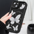 NIS Retro Pink Butterfly Phone Case for Xiaomi Redmi Note 13 12 11 Pro Plus 12S 11S 10S 10 9 9S 8 12C 13C Silicone Back Cover. 