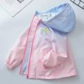Korean Fashion Jacket For girls Teenager Casual Gradient Hooded Coat Boys Blazer Spring Autumn Windproof Sweet Coats Windbreaker. 