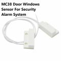 1Pair- MC38 Wired Magnetic Contact Reed Switch For Door Window Security Alarm System NC Normally Open Magnetic Switches Surface Mount MC38 Door Windows Sensor For Arduino. 