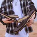 WOTTE Summer Slippers Men Drainage Non-Slip Flip Flops Men Beach Slides Shoes Outdoor Comfort chanclas hombre Big Size 40-50. 