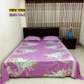 AC HOME TEX Cotton Fabric (সুতি কাপড়) Disital Printed 7 by 8 Feet Double King Size Bed Sheet With Two Matching Head Pillow Covers.. 