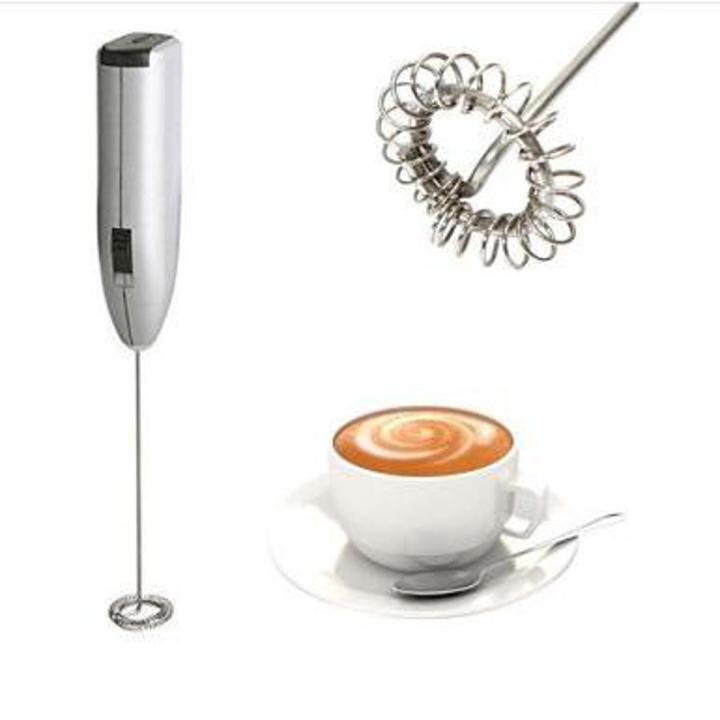 Electric Hand Mixer Espresso Cappuccino Coffee Maker - Silver