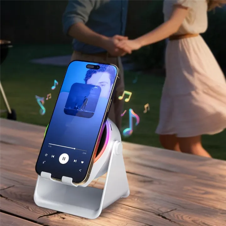 Smartphone%20Holder%20with%20Wireless%20Induction%20Speaker,%20Bluetooth%20Speaker,%20Cell%20Phone%20Stand,%20Stereo%20Sound,%20RGB%20Ambient%20Light%20-%20Image%205