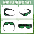 Plant Growth Light Eye Protection Gardening LED Planting Glasses Grow Room Glasses with Glasses Case. 