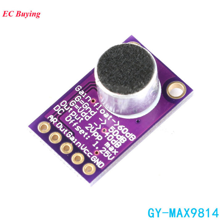 MAX9814%20Electret%20Microphone%20Amplifier%20Board%20Module%20MIC%20Auto%20Gain%20Max%2040dB/50dB/60dB%20Frequency%202.7V-5.5V%20With%20Pins%20For%20Arduino%20-%20Image%203