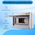 IP65 Mcb Breaker Box Distribution Protection Box ABS Power Electronic Din Rail Enclosure for Circuit Breaker HT-8 Way.