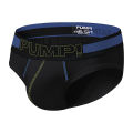 (1 Pieces) PUMP Comfort Cotton Underwear Men Jockstrap Briefs Low Waist Men Underpants Male Panties Stripe Mens Innerwear H489.