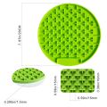 Mat For s s Slow Food Bowls Pet  Feeding Food Bowl Silicone  Feeding Lick Pad  Slow Feeders Treat Dispensing - Yellow Square. 