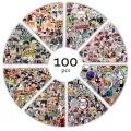 NYT Full-Time Hunter Sticker Dragon Ball Sticker Waterproof Cartoon Children'S Toy Mixed Sticker Scooter Bike Mobile Laptop Traveling Bag Funny Doodle. 