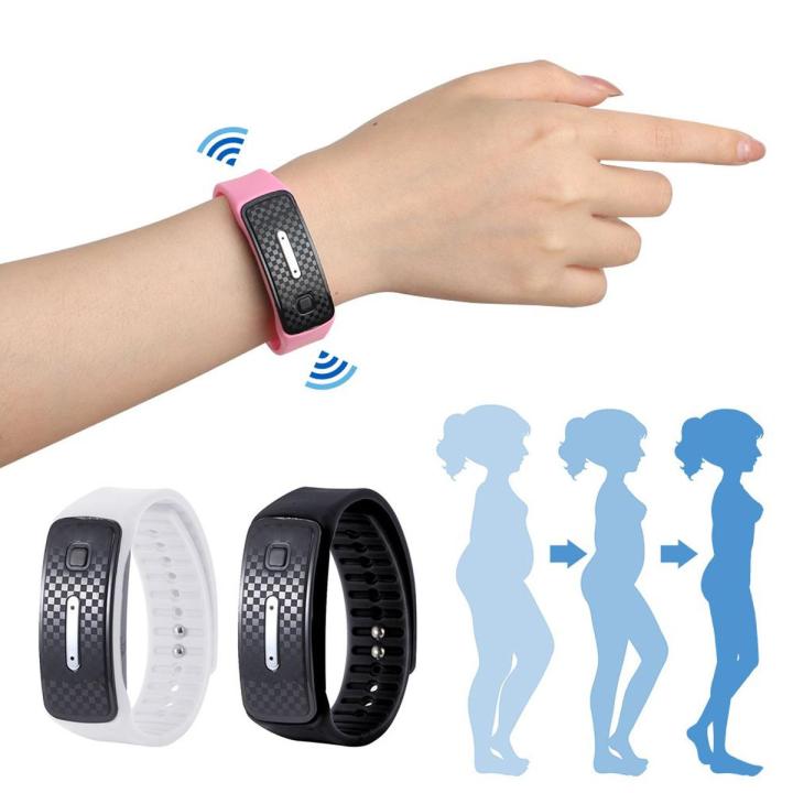 1PC Practical Ultrasonic Body Shape Wristband Smart Magnetic Lymphatic Detox Bracelet Heart Rate Fitness Pedometer Wristbands