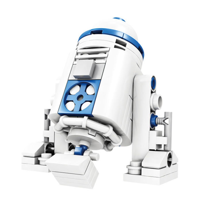New 102PCS Robot Star Space Union Mini R2D2 Model R2-D2 Figure Wars Building Block Bricks Boys Classic Movie Kit Gift Toys Kids BunnyGarden
