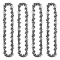 4Pcs Mini Chainsaw Chain 4 Inch Guide Saw Chain 1/4 LP Pitch, 28 Sections for Electric Protable Handheld Chain Saw Easy Install Easy to Use. 