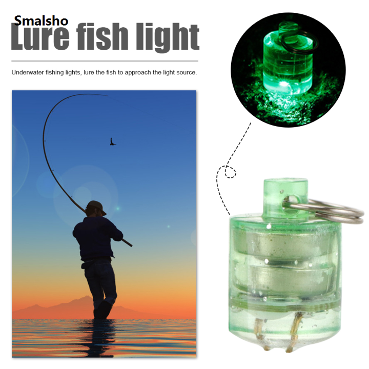 Mini Underwater Fishing Light Luminous Lure Lamp Attractive Light Fishing Lure Light for Night Fishing in Fresh Water Salt Water
