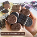 2Pcs Creative Fashion Cookie Chocolate Notebook Portable Notepad Funny Cute School Supply Students Stationery Pocket Notebook.