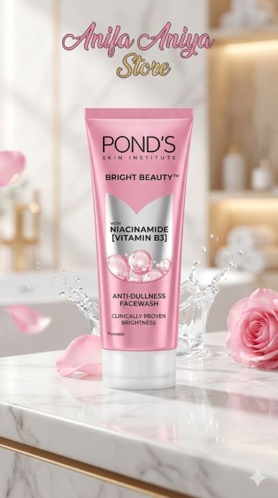 PONDS%20Bright%20Beauty%20AntiDullness%20Facewash%20with%20Vitamin%20B3%20Ponds%20Bright%20Beauty%20Anti-Dullness%20Face%20Wash%20-%20Image%202