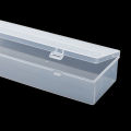 Transparent Plastic Long Square Box Storage Collections Product Packaging Box Dressing Case Mini Case Out Size 25.3*8*5cm.