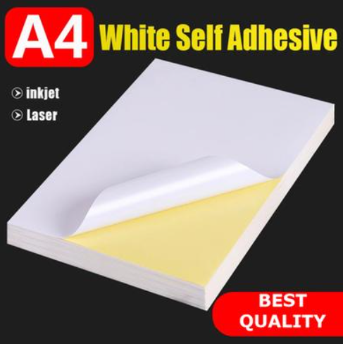 A4 White Sticker Matte Glossy Label Paper for Inkjet Printer Laser