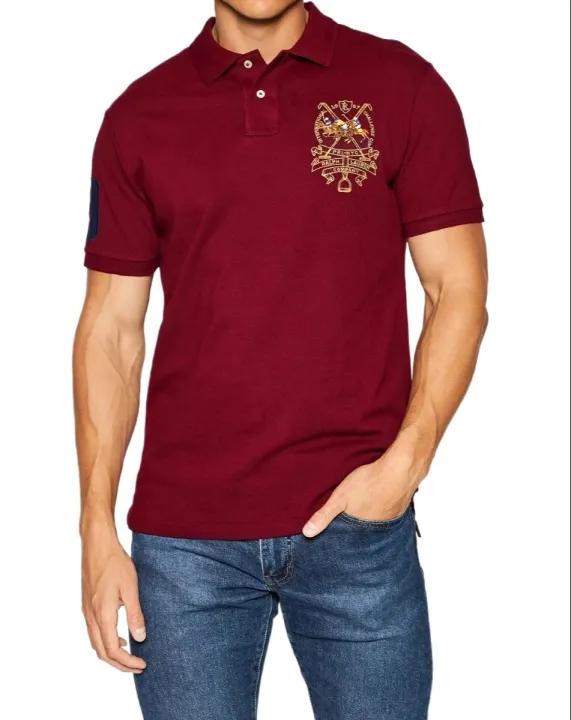 RL%20Men's%20Custom%20Triple%20Pony%20Embroidered%20Short-Sleeved%20Polo%20Shirt%20-%20Image%205