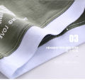 Premium Cotton Blend Men's Boxer Briefs with High-Quality Logo Print and Elastic Waistband 1Piece. 