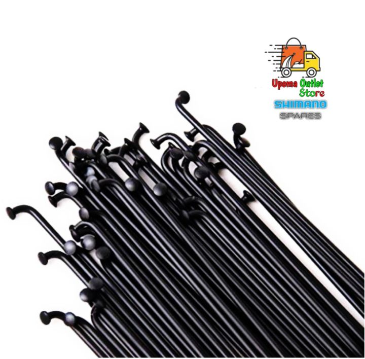 Unique Bargains Bike Bicycle Spokes 14G 265MM Mountain Bike Spokes Steel Black 36pcs