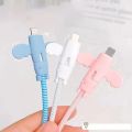 2 Pcs Little Angel Data Cable Connector Protective Cover anti-Breaking Elastic Charger Cable Saver for Data Charging Cables safety. 