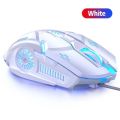 Retro Punk USB Wired Gaming Keyboard 104 Keys Sprash-proof Feeling Gamer Backlit Keyboard for PC Computer Laptop Desktop Gamer. 